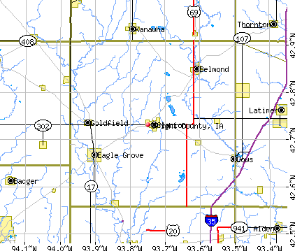 Wright County, IA map