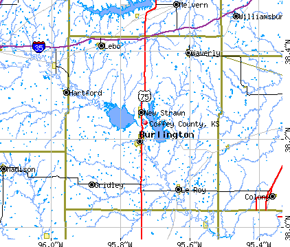 Coffey County, KS map