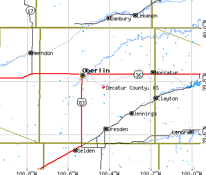 Decatur County, KS map