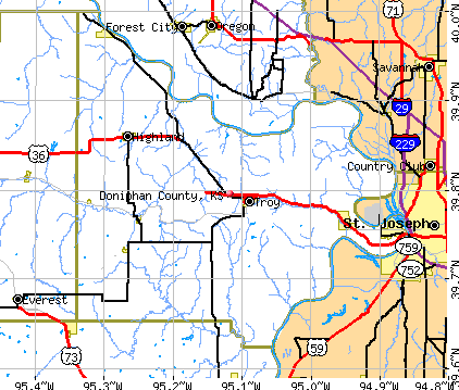 Doniphan County, KS map