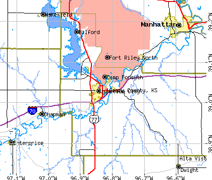 Geary County, KS map