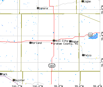 Graham County, KS map
