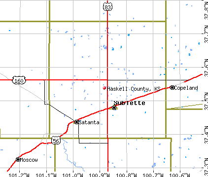 Haskell County, KS map