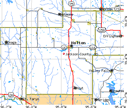 Jackson County, KS map