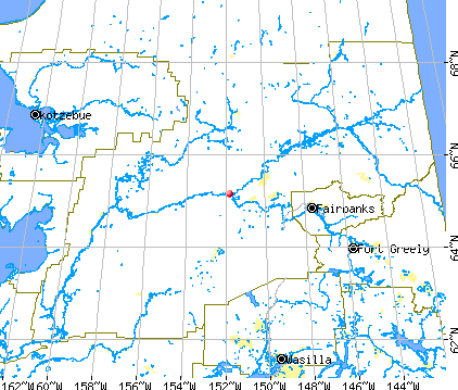 Yukon-Koyukuk Census Area, AK map