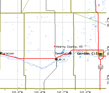 Kearny County, KS map