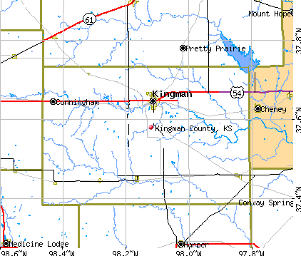 Kingman County, KS map