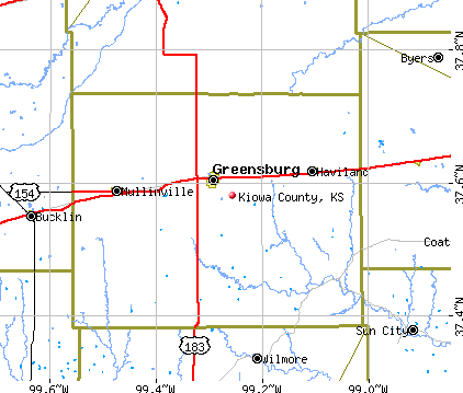 Kiowa County, KS map