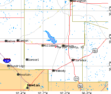 Marion County, KS map