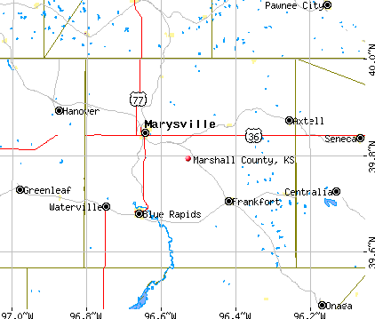 Marshall County, KS map