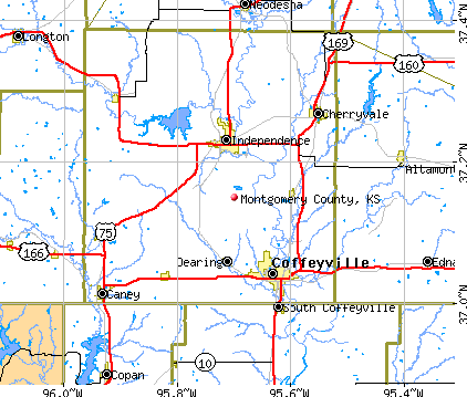 Montgomery County, KS map