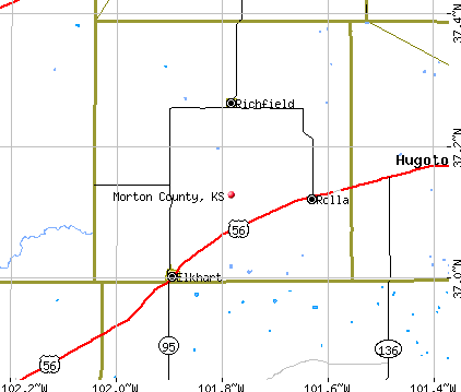 Morton County, KS map