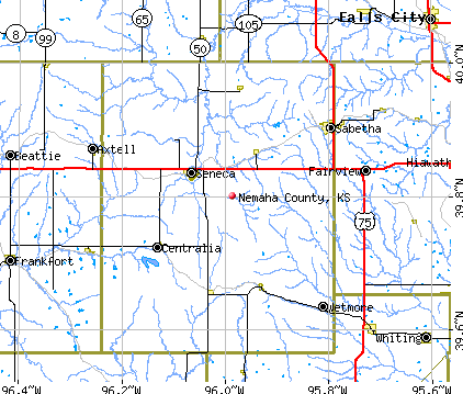 Nemaha County, KS map