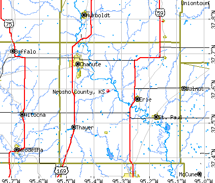 Neosho County, KS map