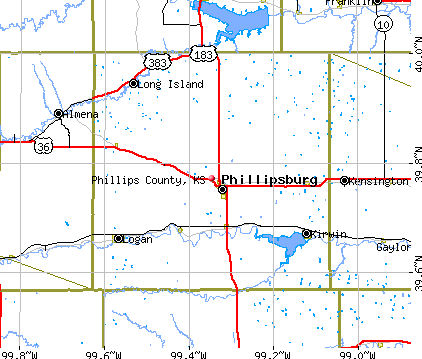 Phillips County, KS map