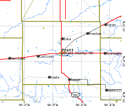 Pratt County, KS map