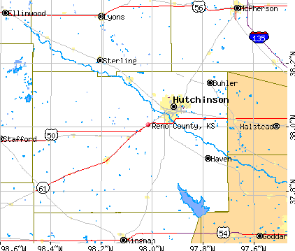 Reno County, KS map