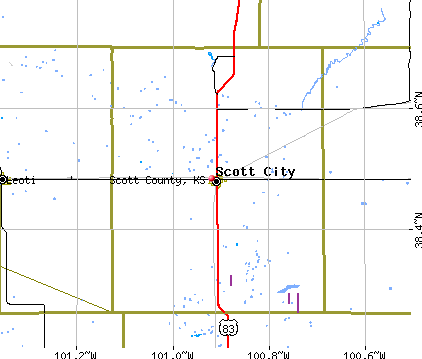 Scott County, KS map