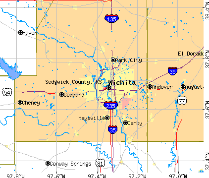 Sedgwick County, KS map