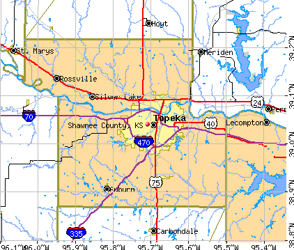 Shawnee County, KS map