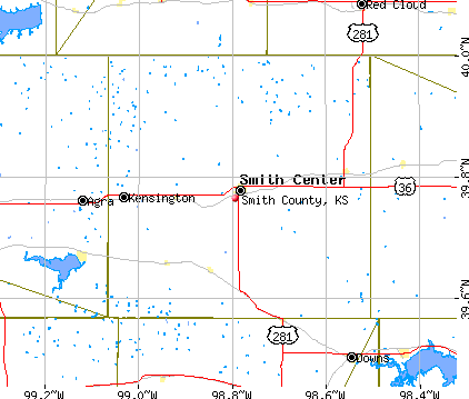 Smith County, KS map