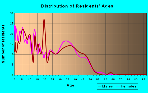 Age and Sex of Residents in zip code 01731