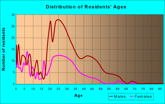 Age and Sex of Residents in zip code 02542