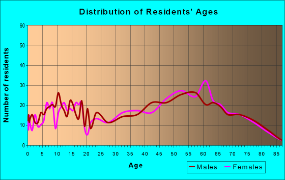 Age and Sex of Residents in zip code 03782