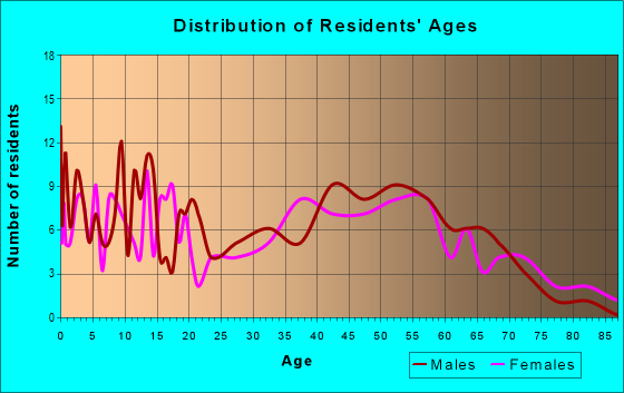 Age and Sex of Residents in zip code 04912