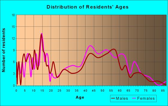 Age and Sex of Residents in zip code 07878