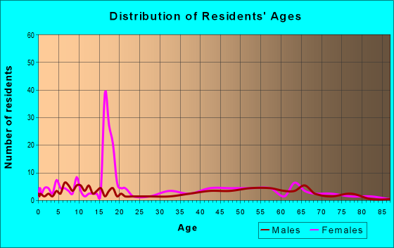 Age and Sex of Residents in zip code 07979