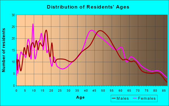 Age and Sex of Residents in zip code 07980