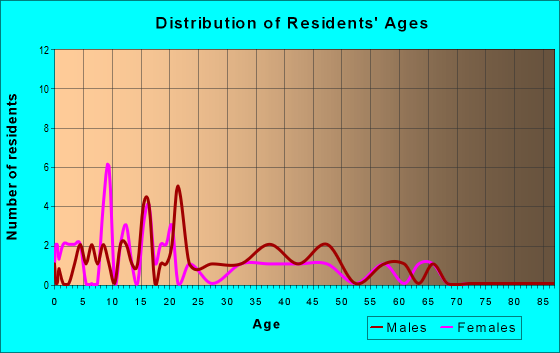 Age and Sex of Residents in zip code 08042