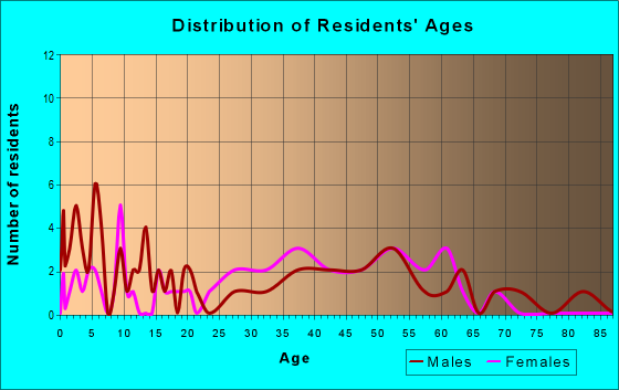 Age and Sex of Residents in zip code 08528