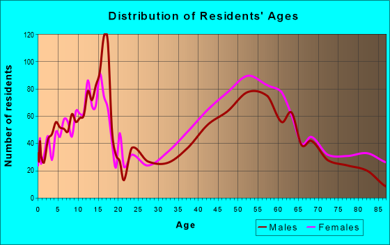 Age and Sex of Residents in zip code 10706
