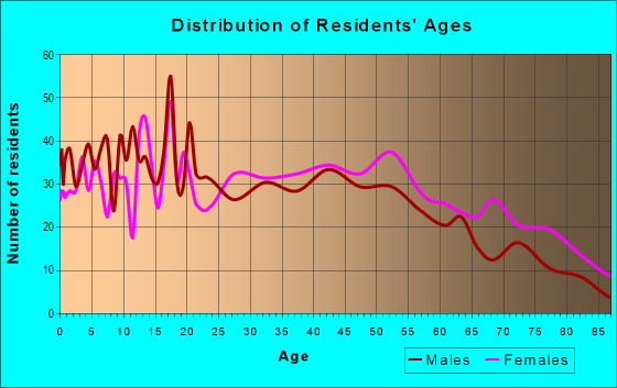 Age and Sex of Residents in zip code 10993