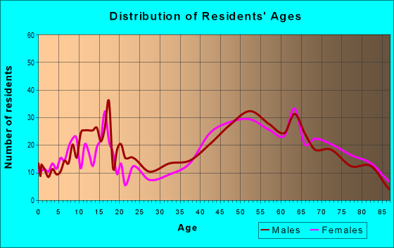 Age and Sex of Residents in zip code 11935