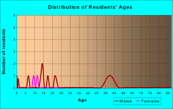 Age and Sex of Residents in zip code 12911