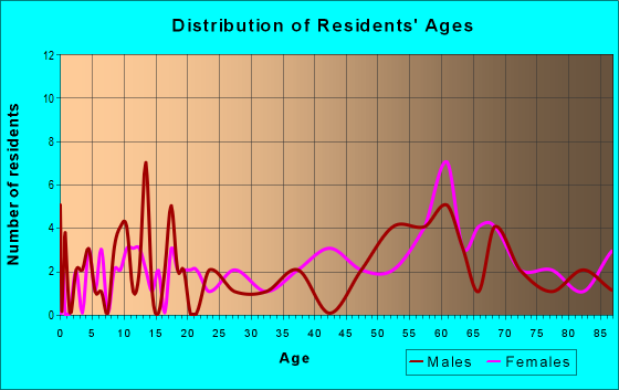 Age and Sex of Residents in zip code 12943