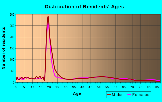 Age and Sex of Residents in zip code 13408