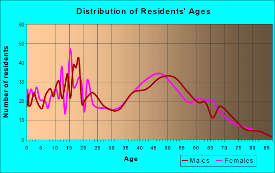 Age and Sex of Residents in zip code 13471