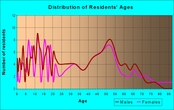 Age and Sex of Residents in zip code 14113