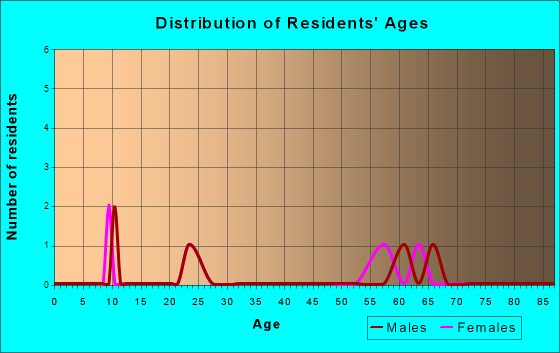 Age and Sex of Residents in zip code 16234