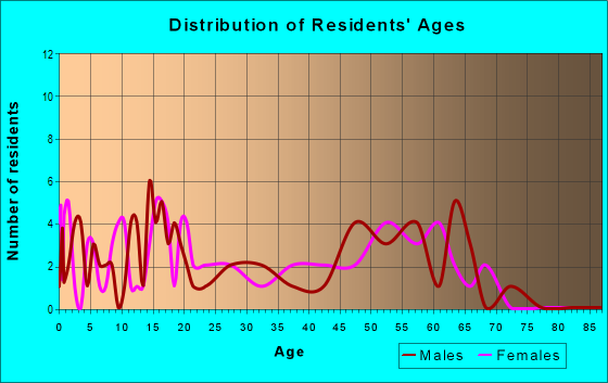 Age and Sex of Residents in zip code 16422