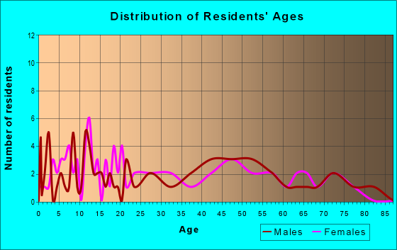 Age and Sex of Residents in zip code 17005