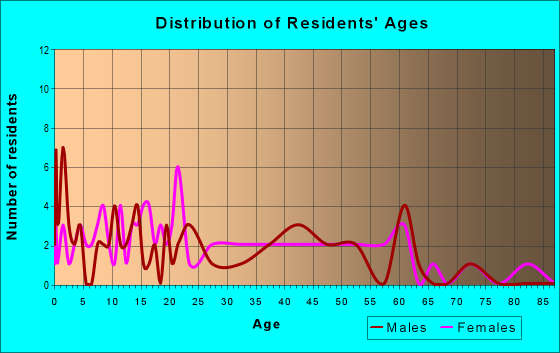 Age and Sex of Residents in zip code 17253