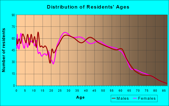 Age and Sex of Residents in zip code 17547