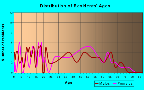 Age and Sex of Residents in zip code 17762