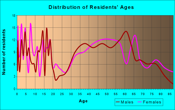 Age and Sex of Residents in zip code 17878