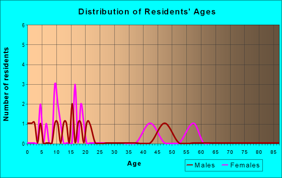 Age and Sex of Residents in zip code 17933